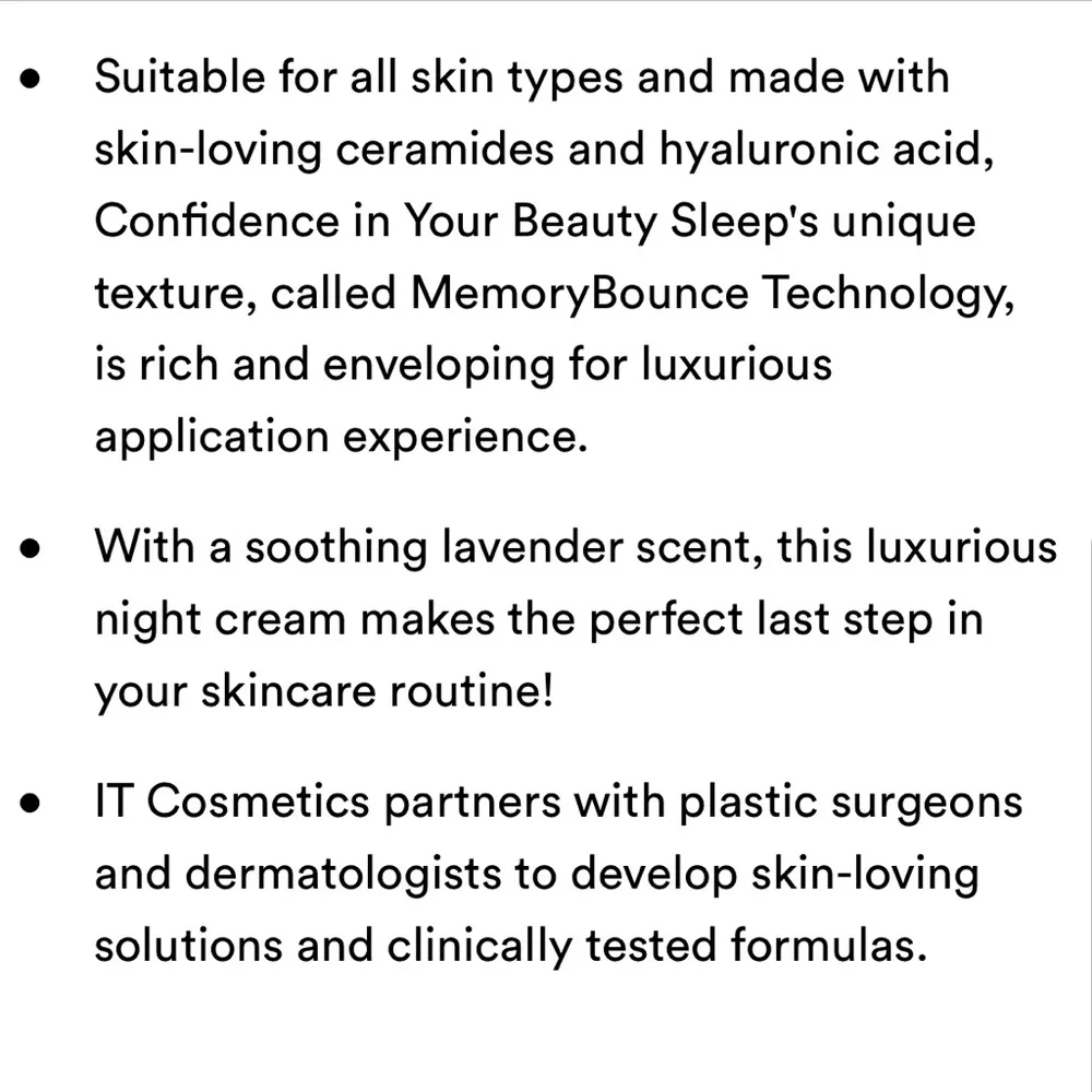 IT Cosmetics Confidence in Your Beauty Sleep Night Cream Travel Size